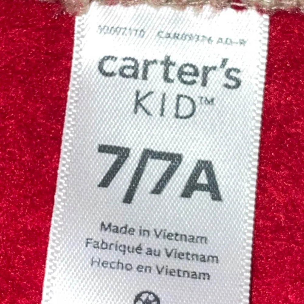 CARTER'S Boy's Red Long Sleeve Sweatshirt Size 7